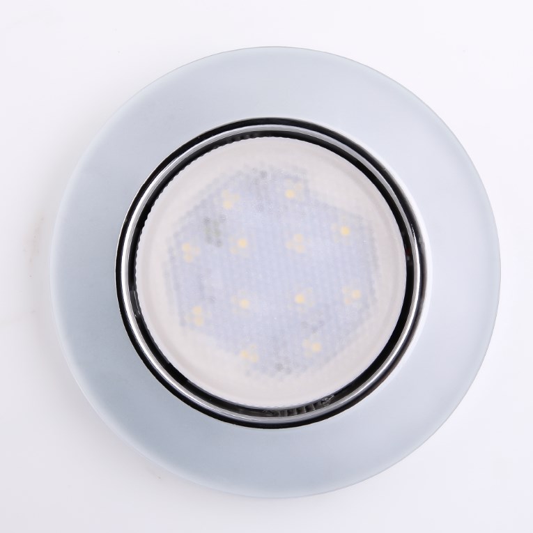 Светильник Точечный ДекорСтекло GX53+LED Матовый D120х10мм  IP20 GX001L-M1 LBT