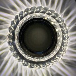 Светильник Точечный ДекорСтекло MR16+LED 1х50Вт GU5.3  Серебро D100х25мм  IP20 Y1570 LBT