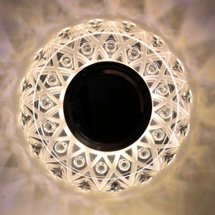 Светильник Точечный ДекорСтекло MR16+LED 1х50Вт GU5.3  Прозрачный D100х35мм  IP20 K1154 LBT