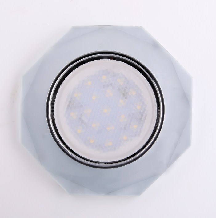Светильник Точечный ДекорСтекло GX53+LED Матовый D120х10мм  IP20 GX002L-M1 LBT