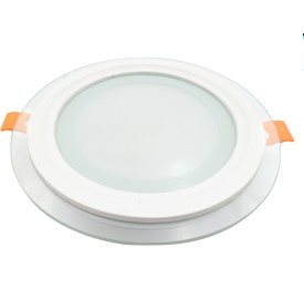 Круглый даунлайт со стеклом и подсветкой с драйвером 9W 220V 4200K 120х35
