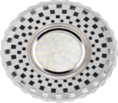 Светильник Точечный ДекорСтекло MR16+LED 1х50Вт GU5.3  Прозрачный D100х35мм  IP20 K1159L LBT