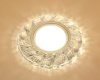Светильник Точечный ДекорСтекло MR16+LED 1х50Вт GU5.3  Прозрачный D95х25мм  IP20 K1102L LBT