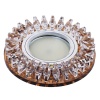 Светильник Точечный ДекорСтекло MR16+LED 1х50Вт GU5.3  Коричневый D95х25мм  IP20 D1012L LBT Светильник Точечный ДекорСтекло MR16+LED 1х50Вт GU5.3  Коричневый D95х25мм  IP20 D1012L LBT
